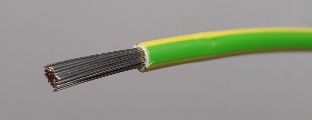 Tinned earth cable